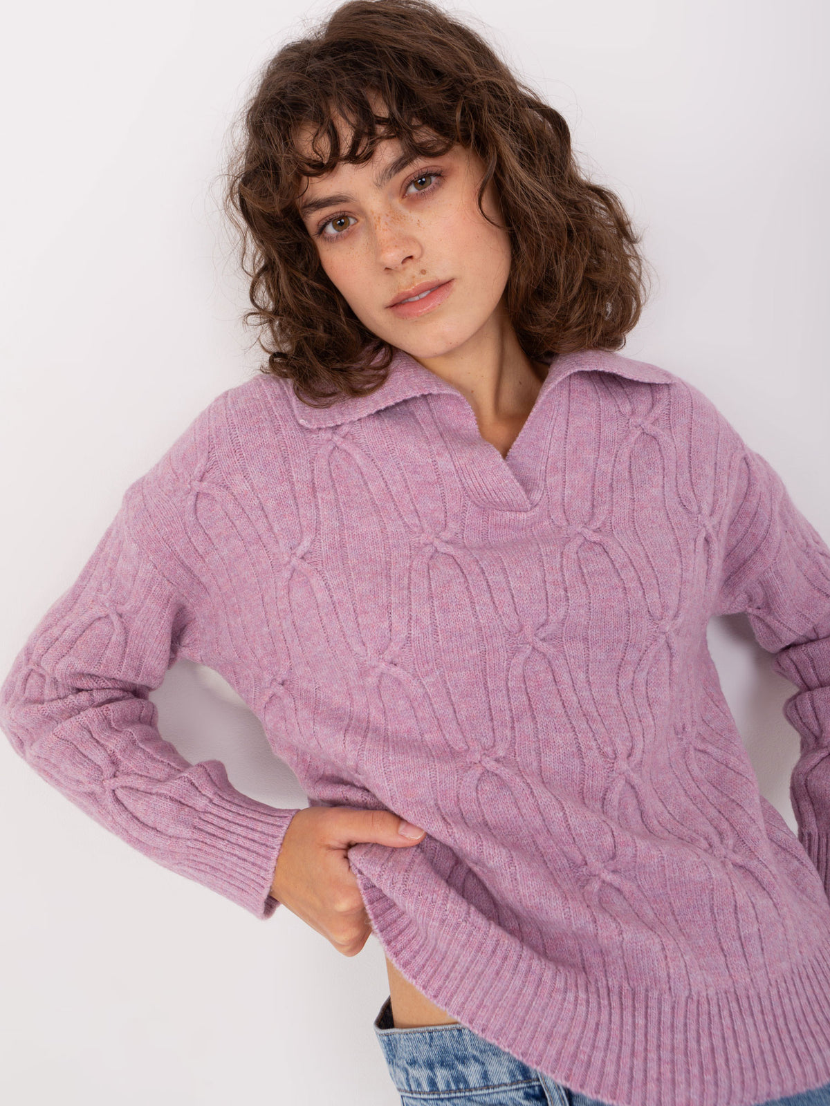 MELFIA – Lockerer Zopfstrickpullover