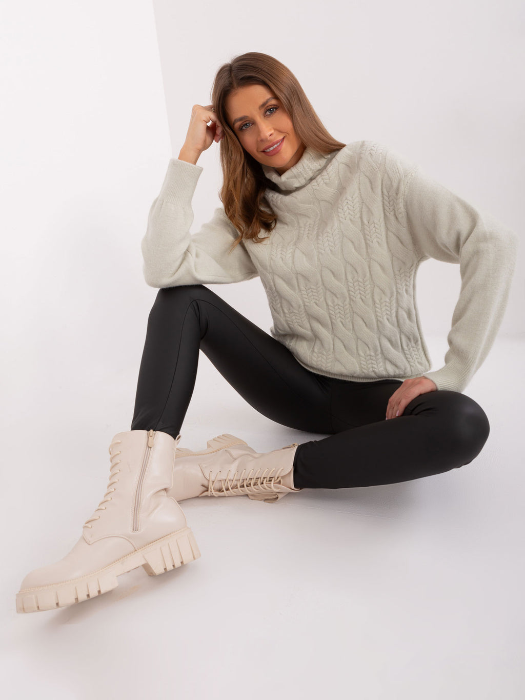 MELFIA  – Pullover mit Zopfmuster