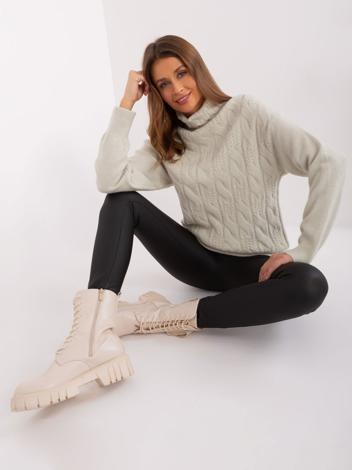 MELFIA  – Pullover mit Zopfmuster