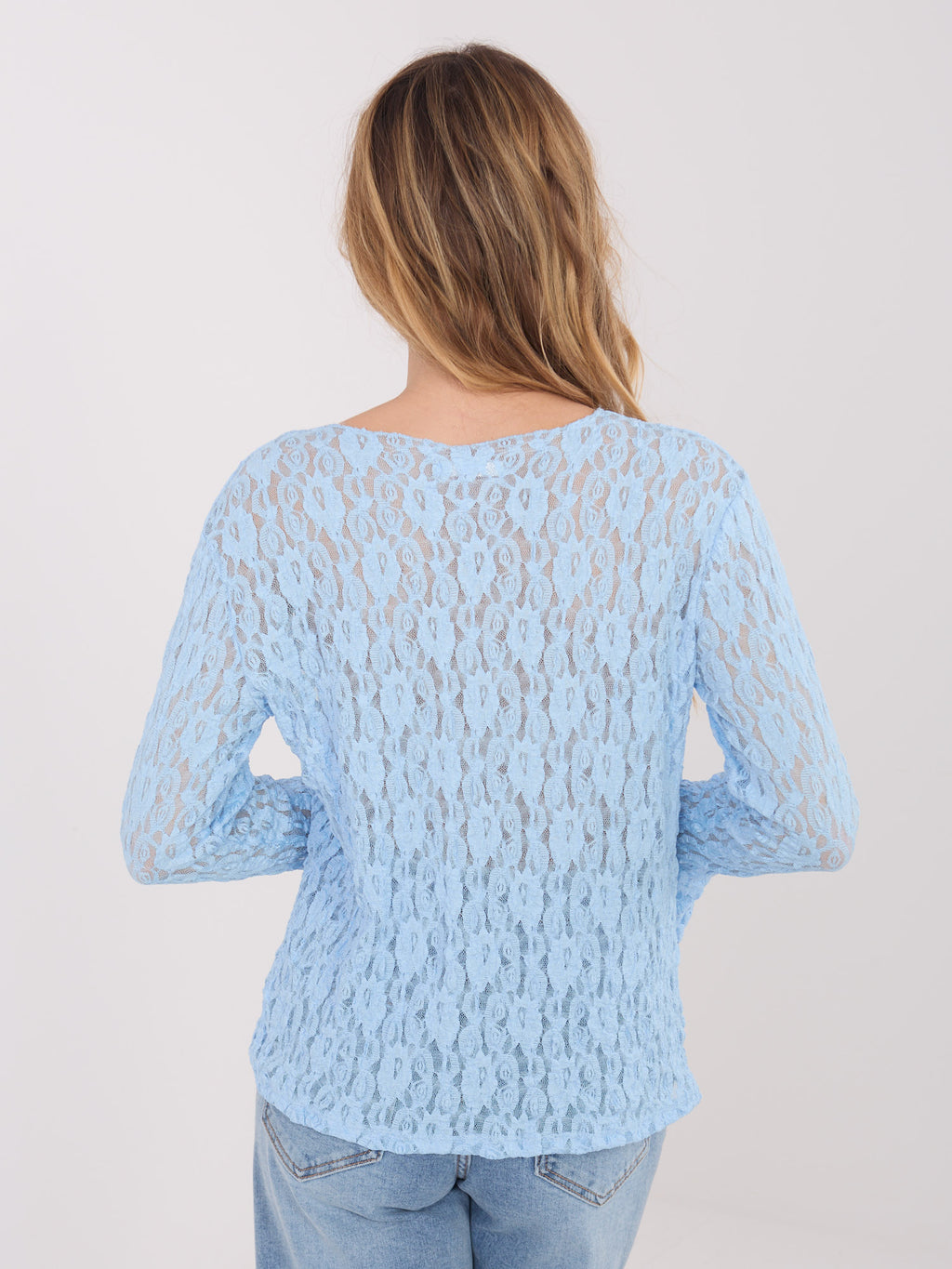 MELFIA Fitted Lace Blouse