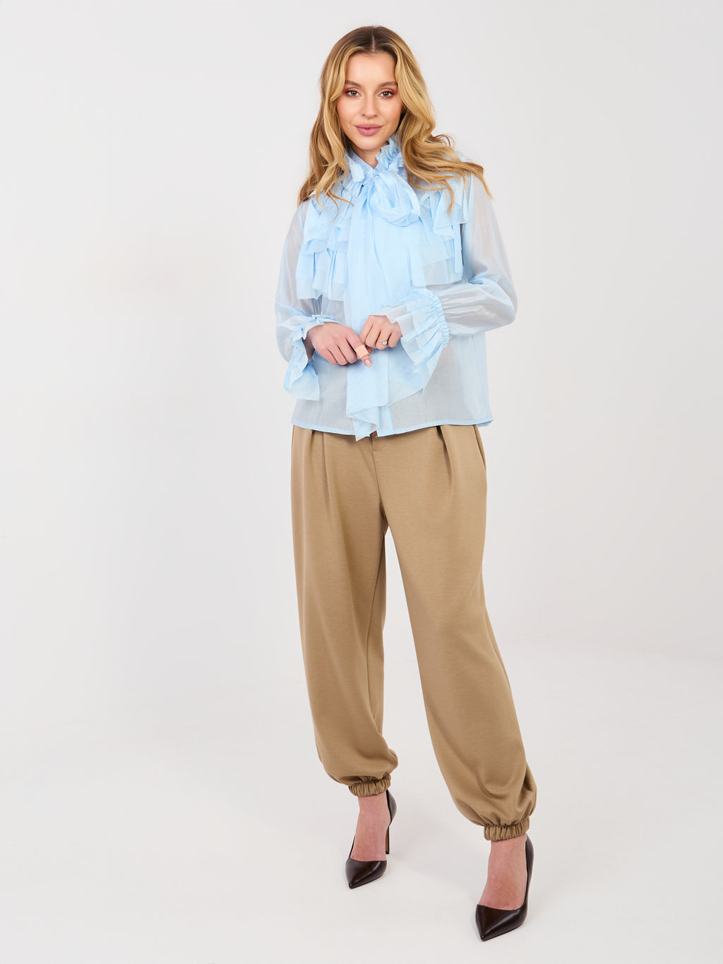 MELFIA Elegante Bluse mit Schleife