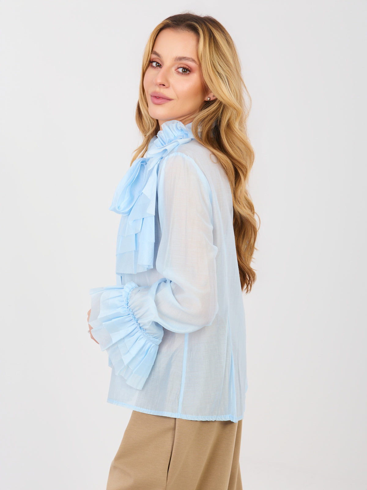 MELFIA Elegante Bluse mit Schleife