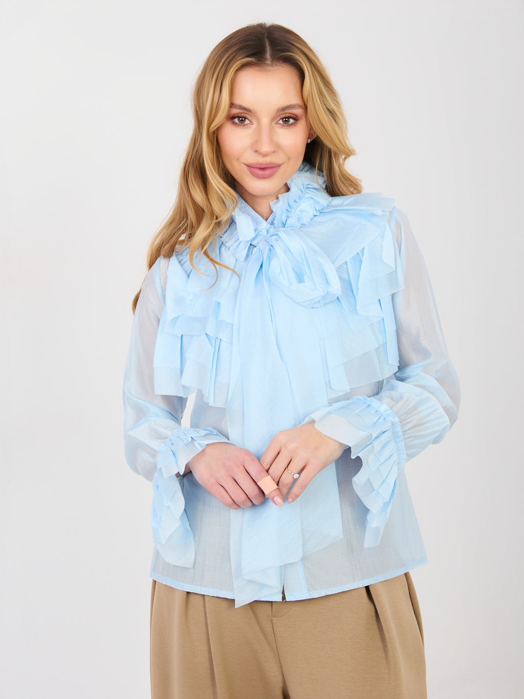 MELFIA Elegante Bluse mit Schleife