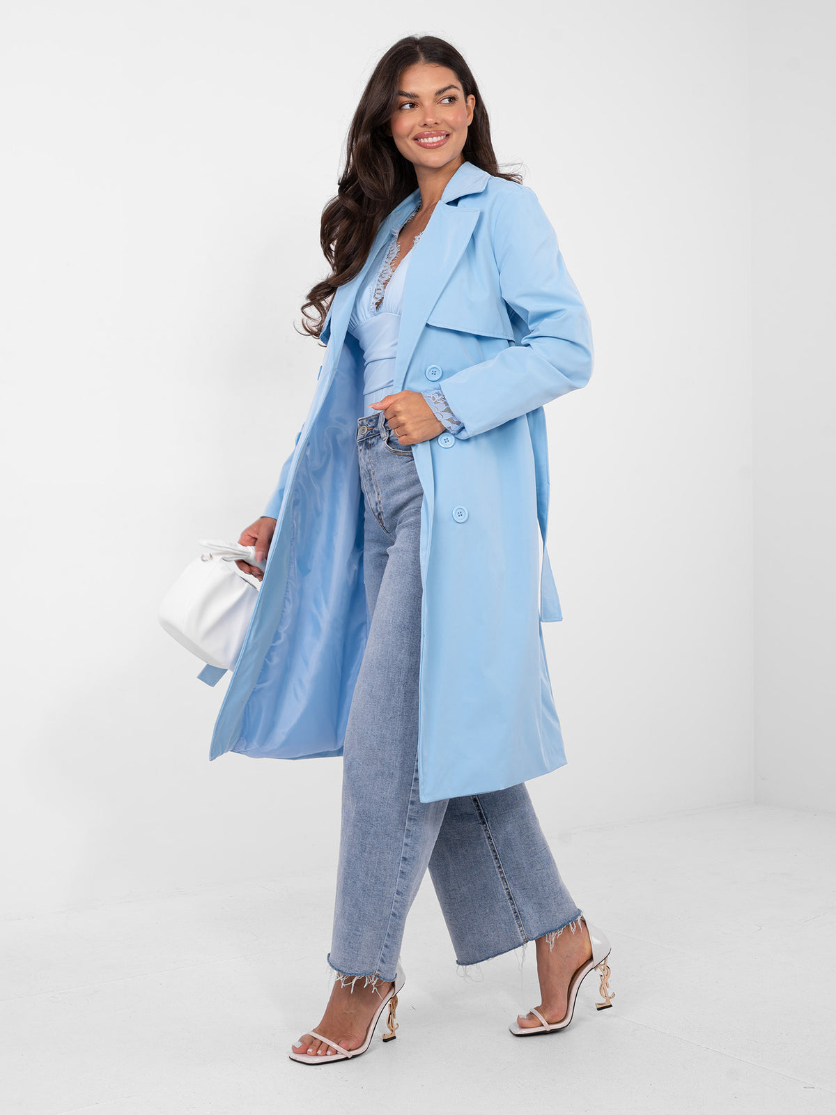 MELFIA – Damen-Trenchcoat mit Futter