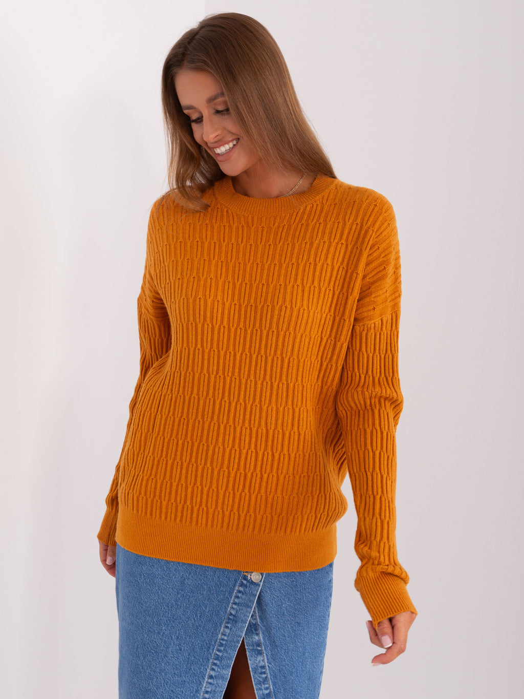 MELFIA – Klassischer Strickpullover mit Muster