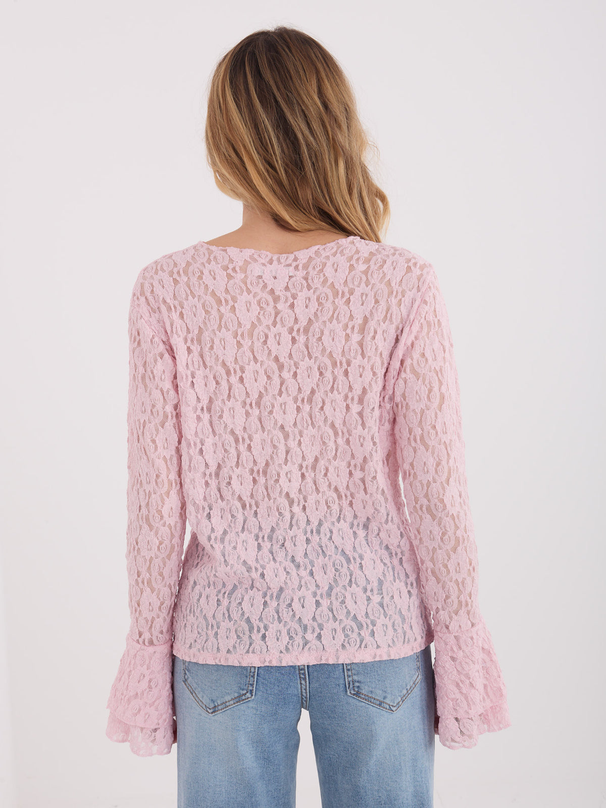 MELFIA Fitted Lace Blouse