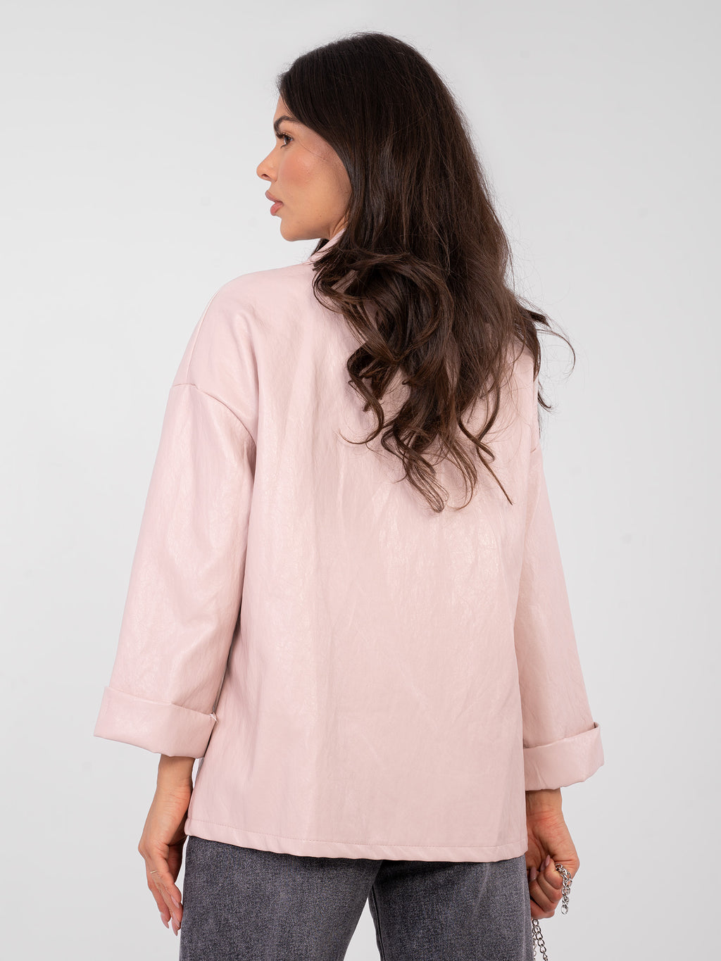 MELFIA   Oversize-Jacke aus Kunstleder