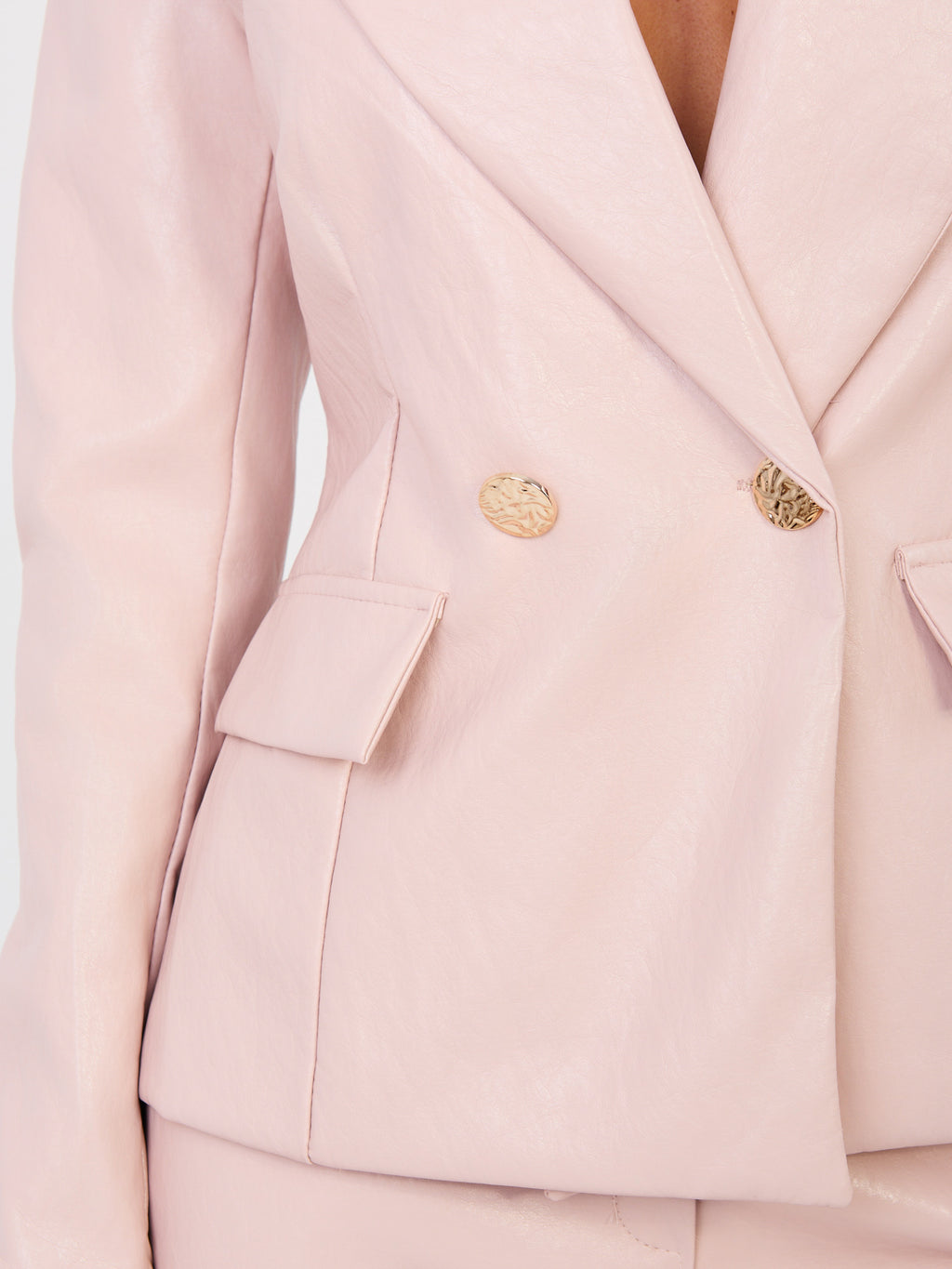 MELFIA – Taillierte Jacke aus Kunstleder