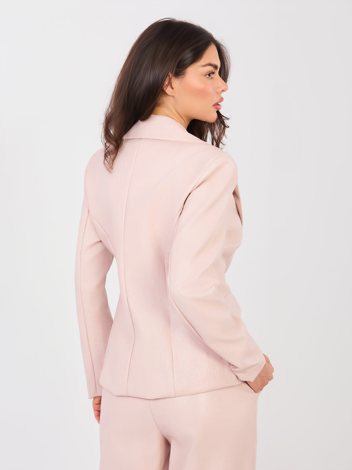 MELFIA – Taillierte Jacke aus Kunstleder