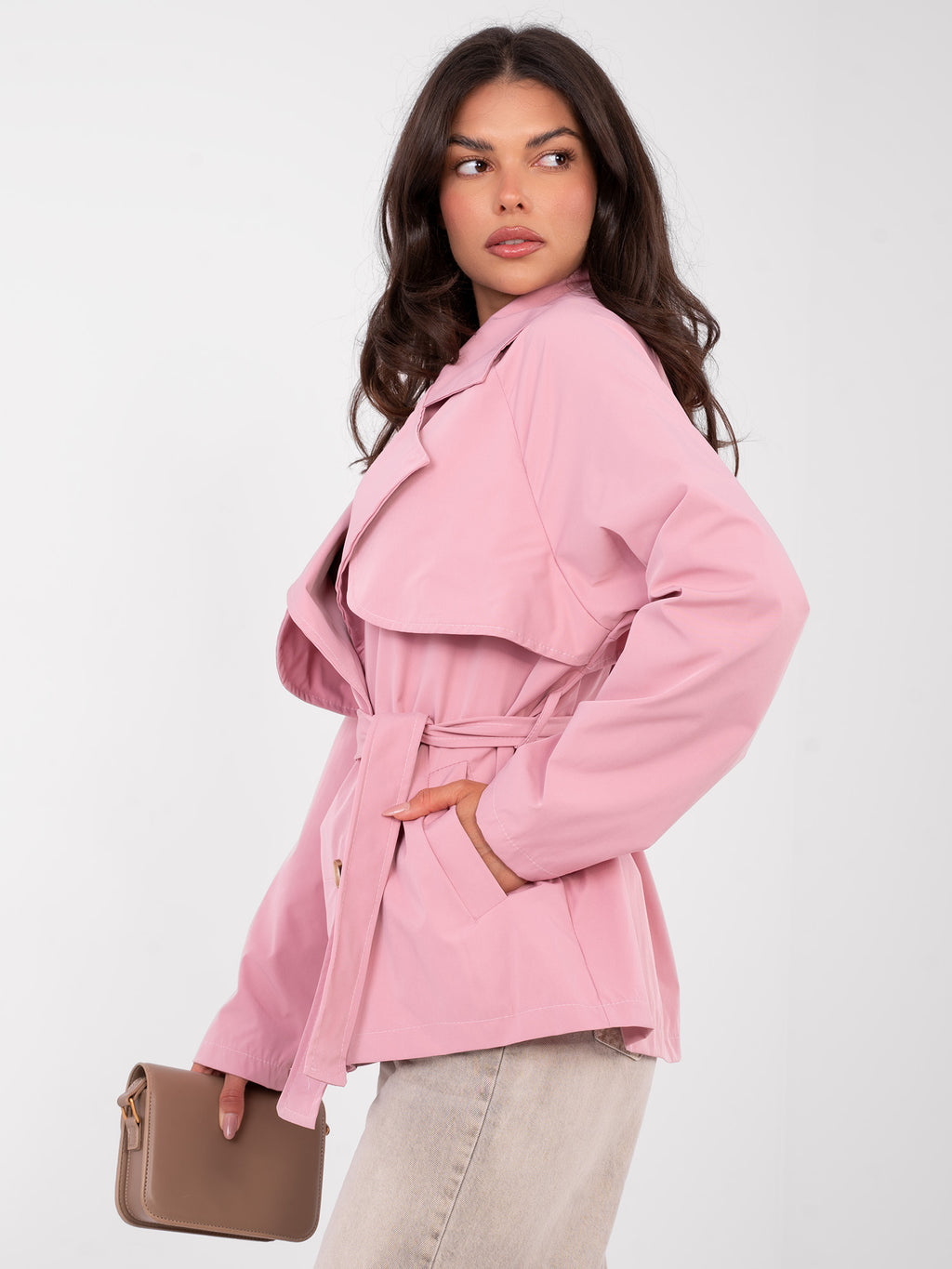 MELFIA Cropped Trench Coat