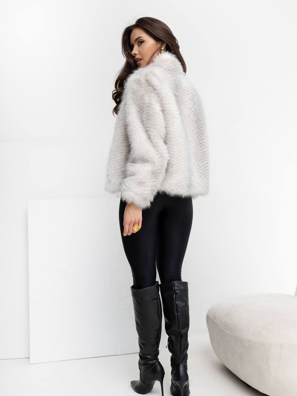 MELFIA Fur Zip Jacket