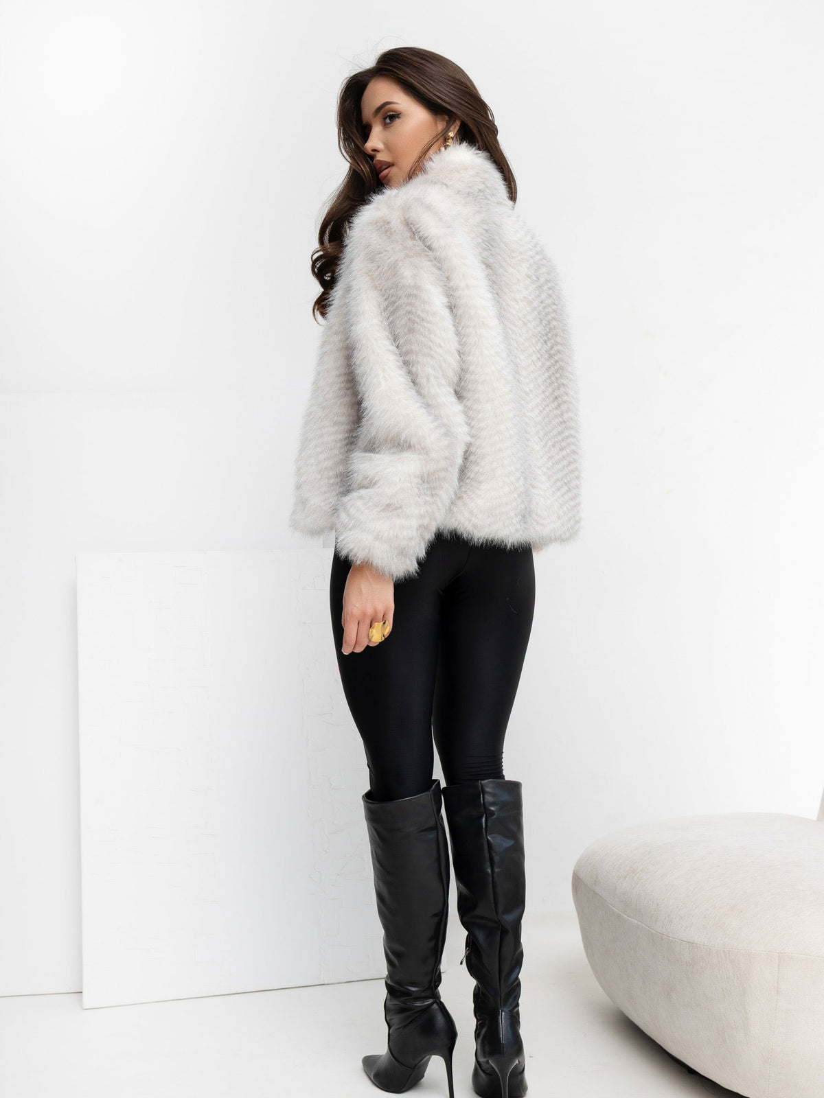 MELFIA Fur Zip Jacket