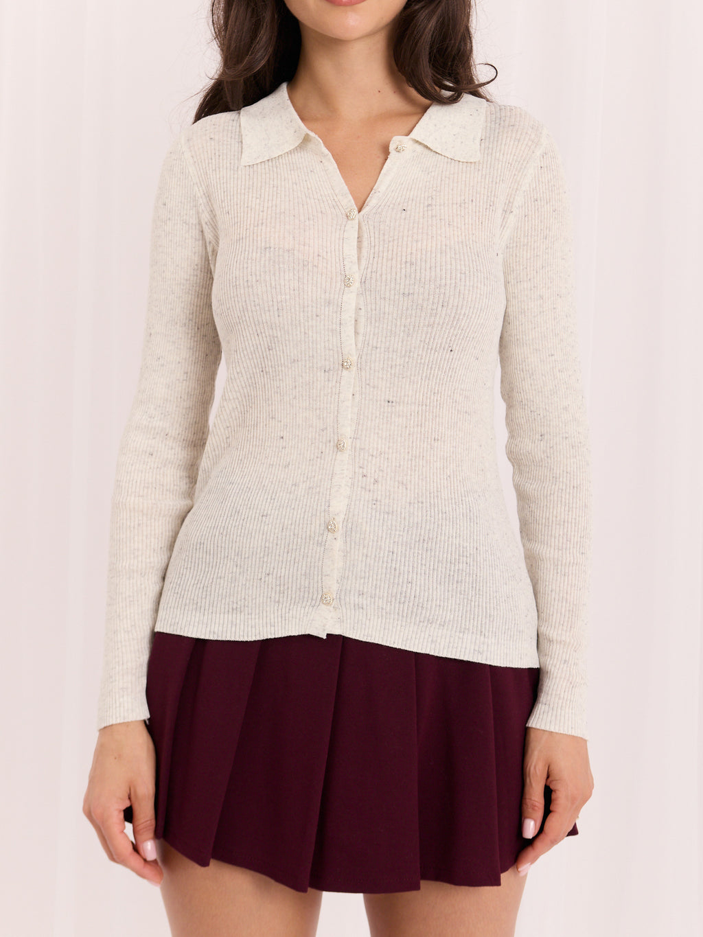 MELFIA® Strickjacke mit Kragen
