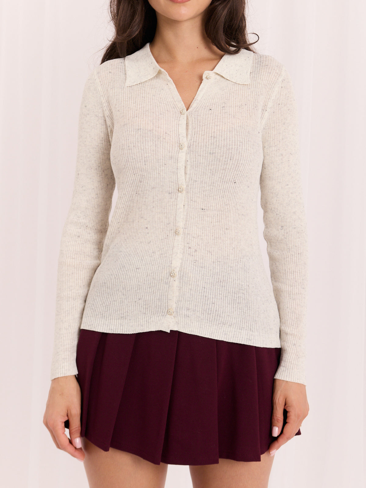 MELFIA® Strickjacke mit Kragen