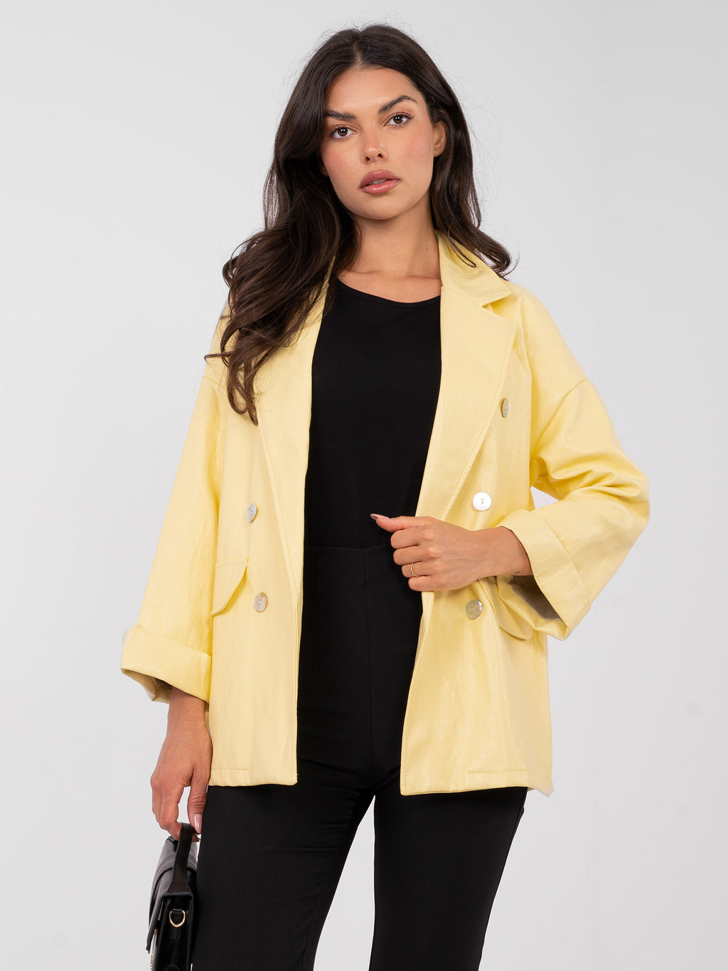 MELFIA   Oversize-Jacke aus Kunstleder