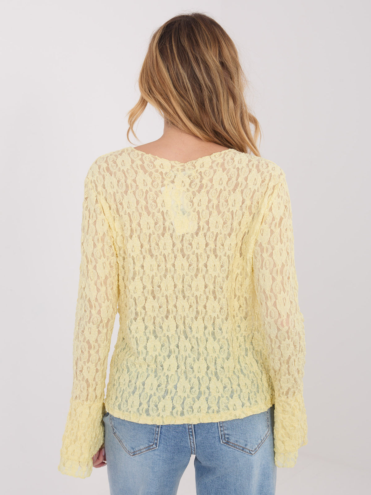 MELFIA Fitted Lace Blouse