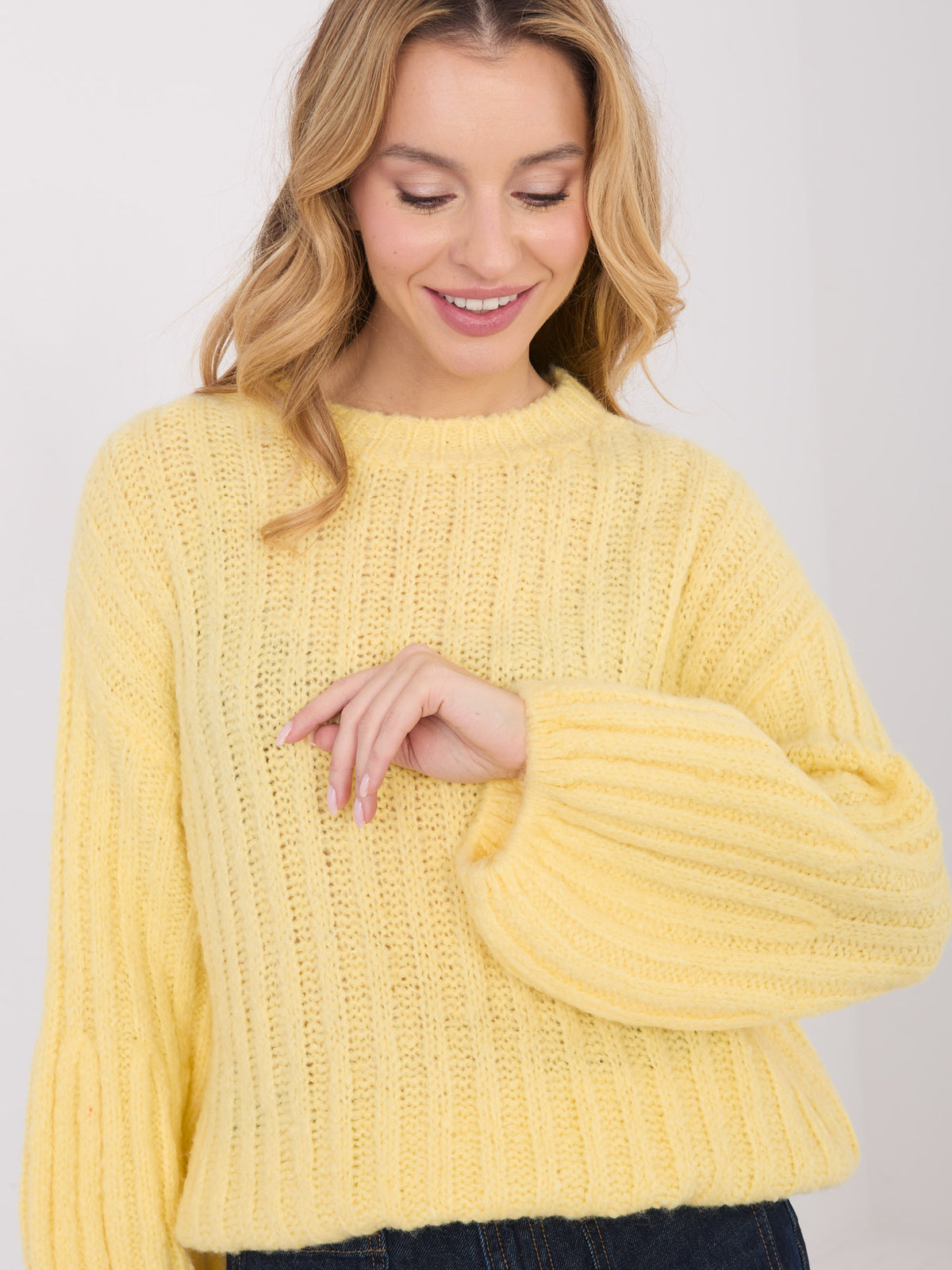 MELFIA  Oversize-Pullover mit Rundhalsausschnitt