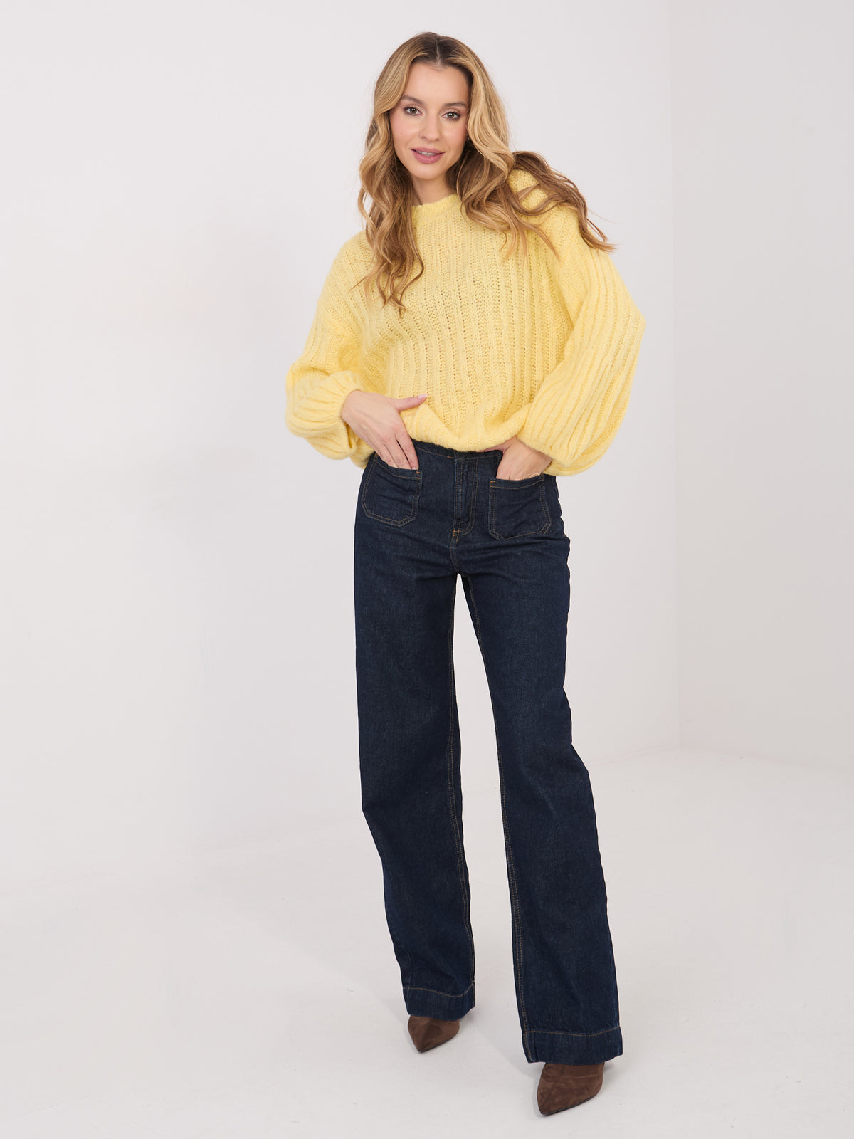 MELFIA  Oversize-Pullover mit Rundhalsausschnitt