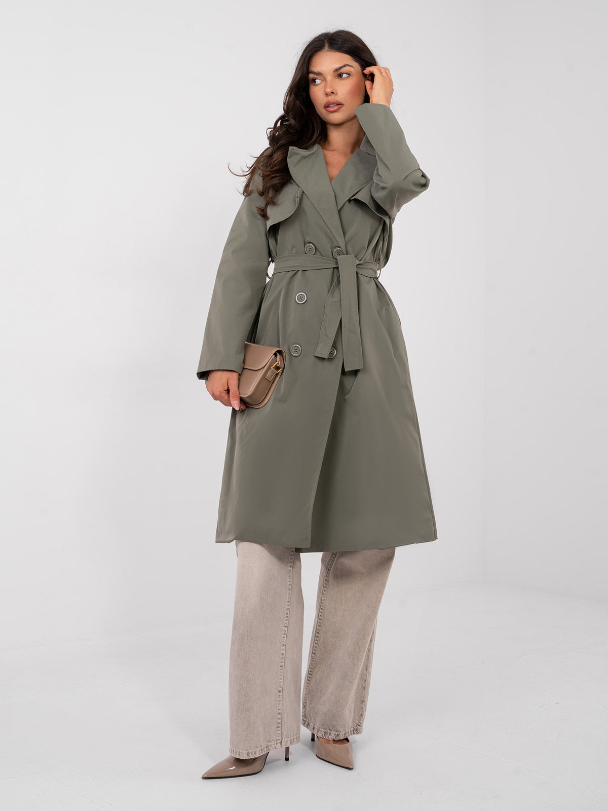 MELFIA – Damen-Trenchcoat mit Futter