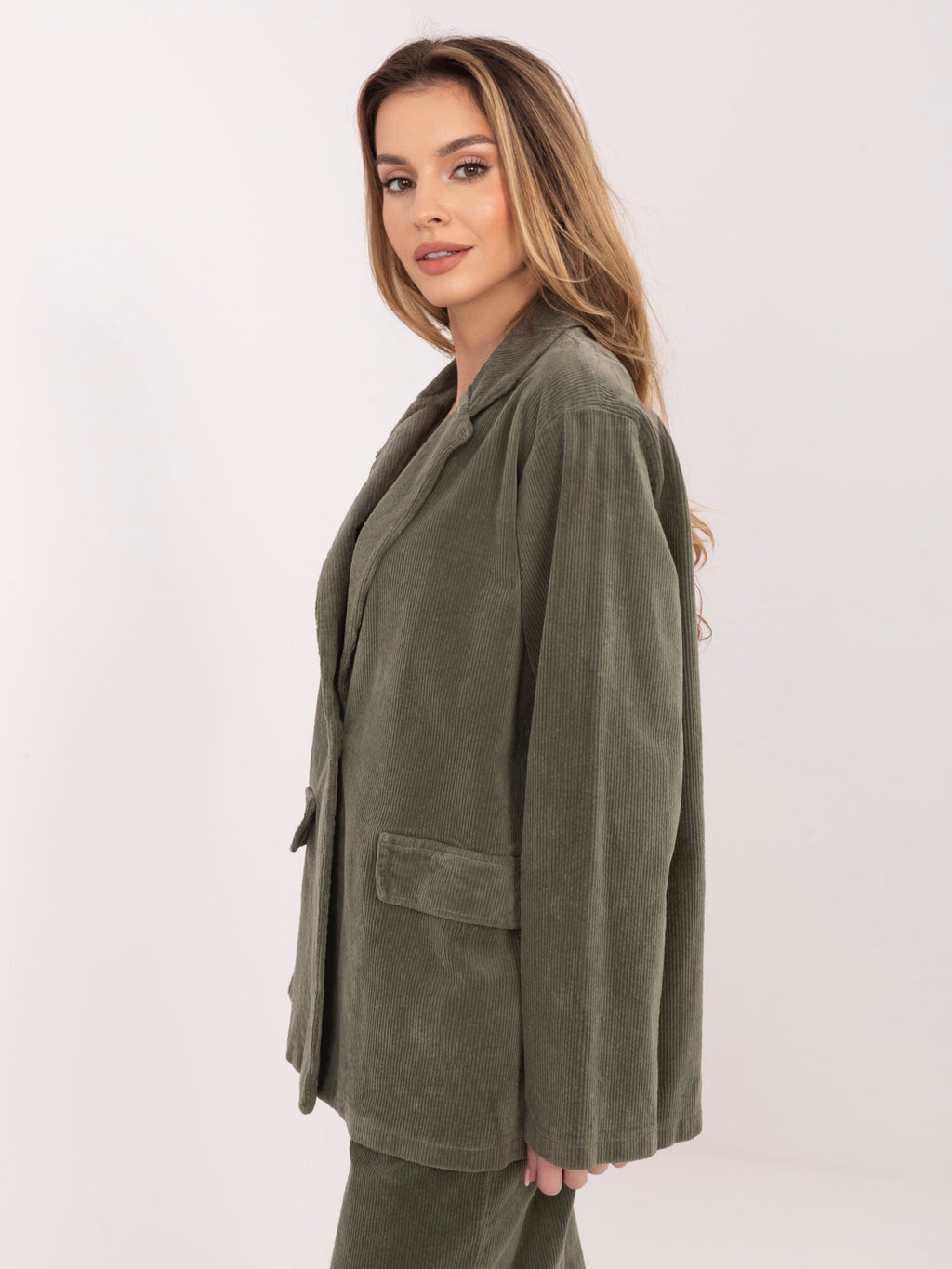 MELFIA  Cordjacke mit Taschenimitat