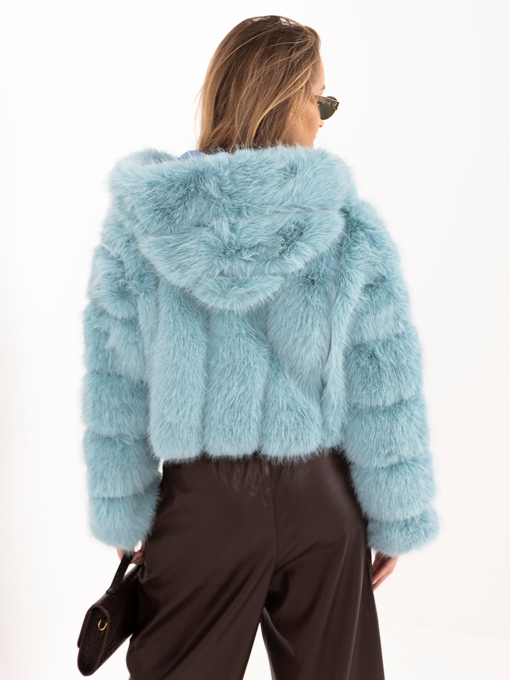 MELFIA LIA – Elegante Damen-Pelzjacke mit Kapuze