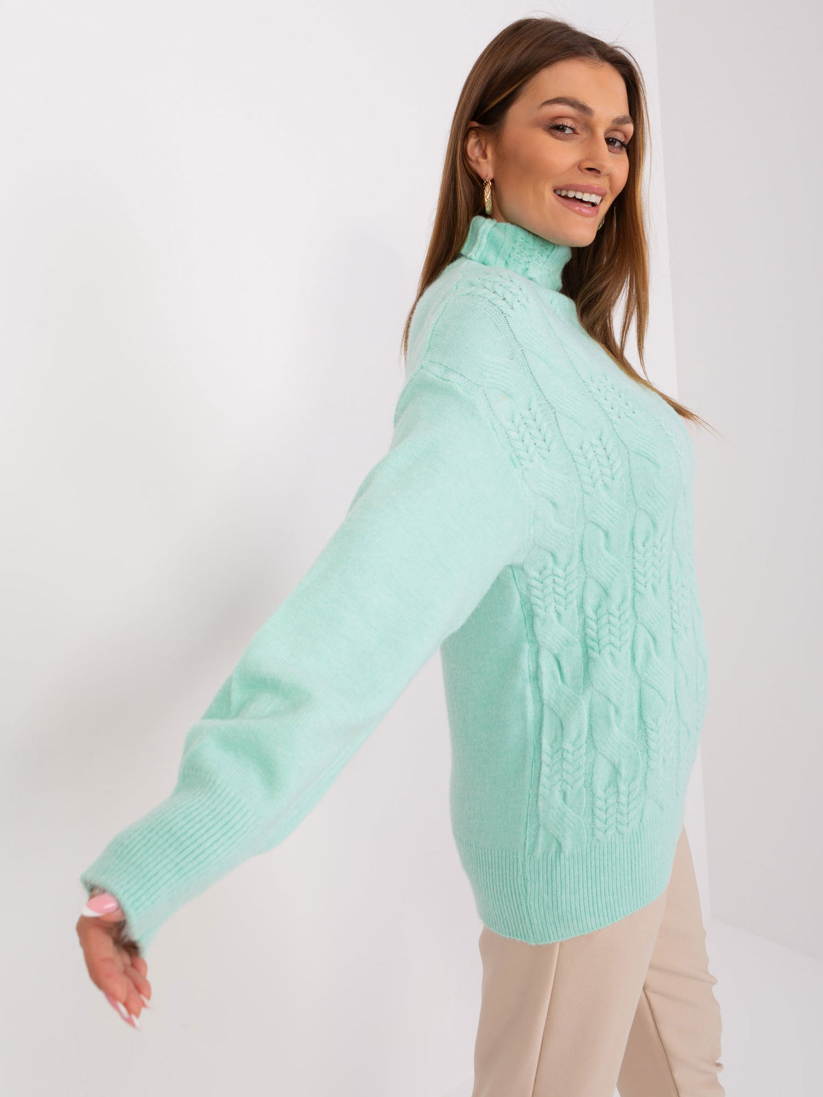 MELFIA  – Pullover mit Zopfmuster