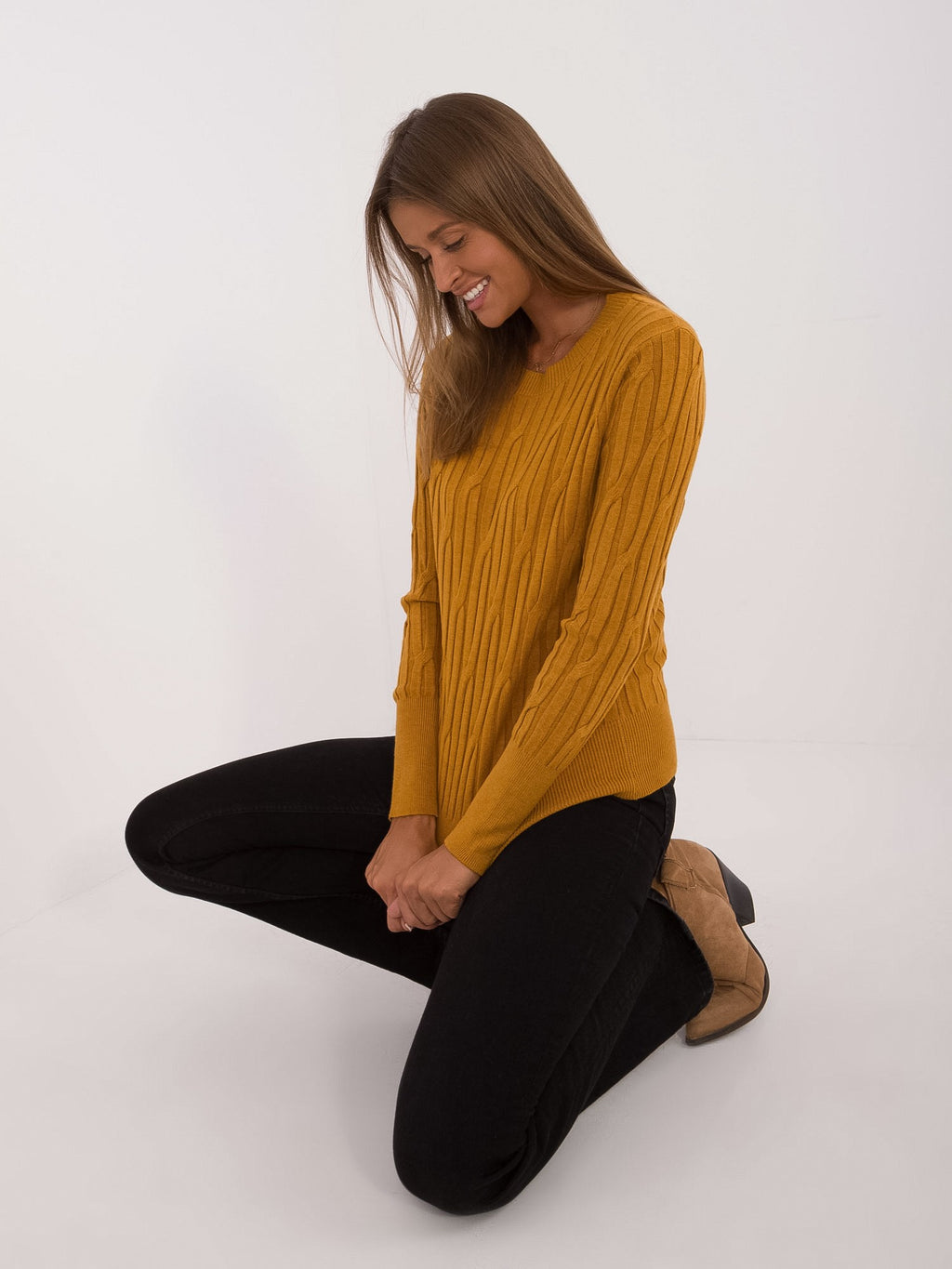 MELFIA – Strukturierter Pullover mit Muster