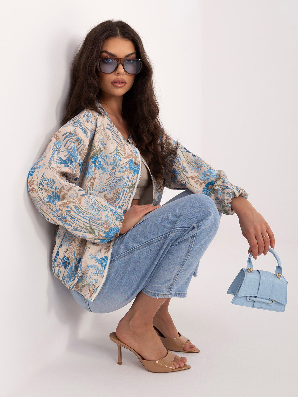 MELFIA Floral Bomber Jacket