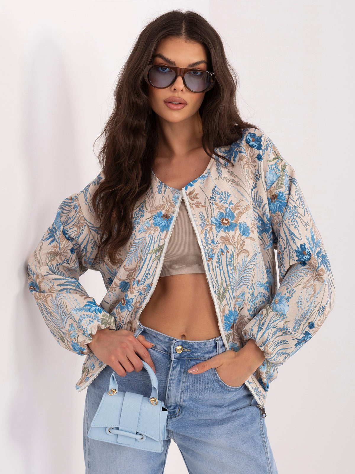 MELFIA Floral Bomber Jacket