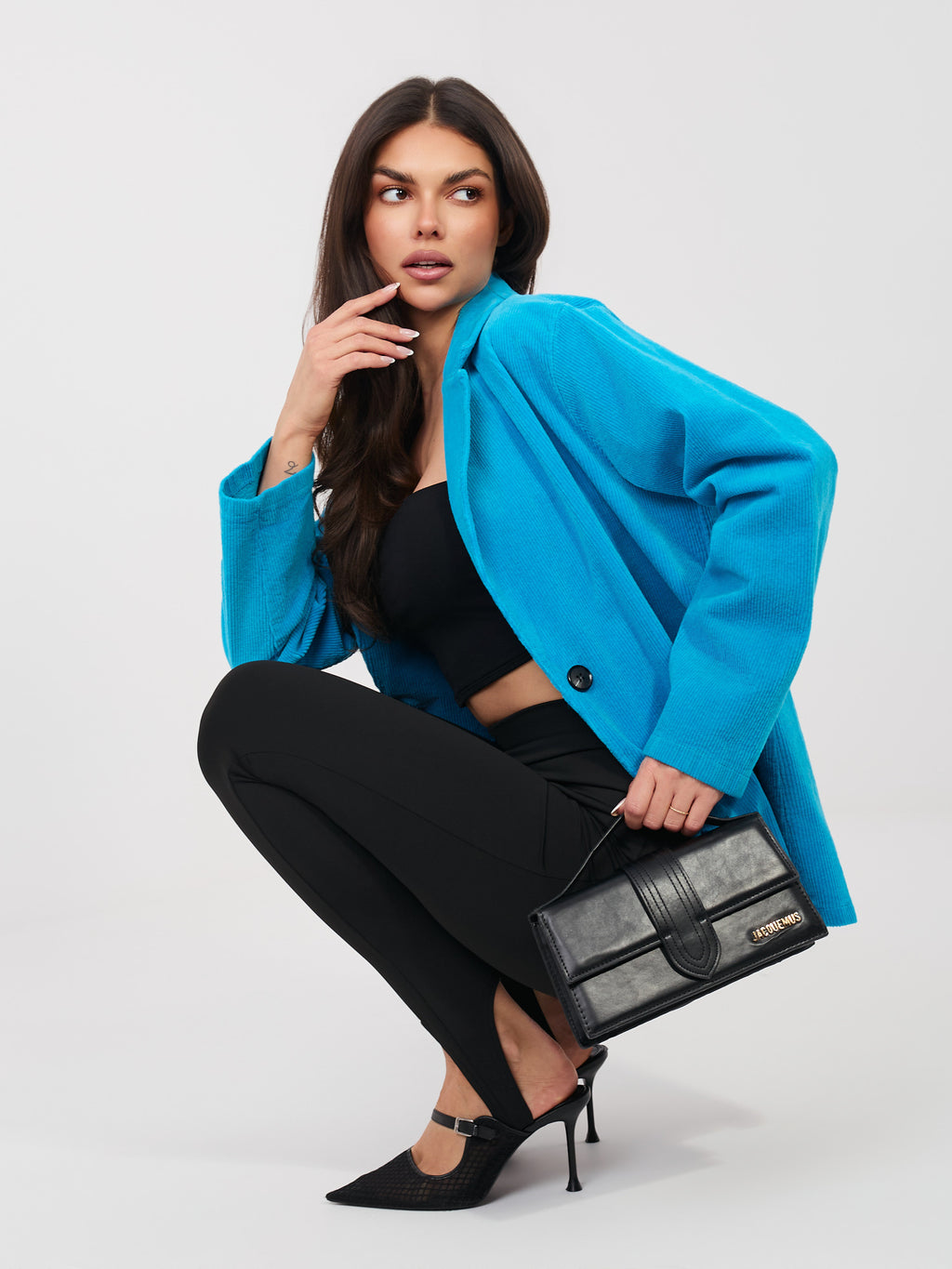 MELFIA  Cordjacke mit Taschenimitat