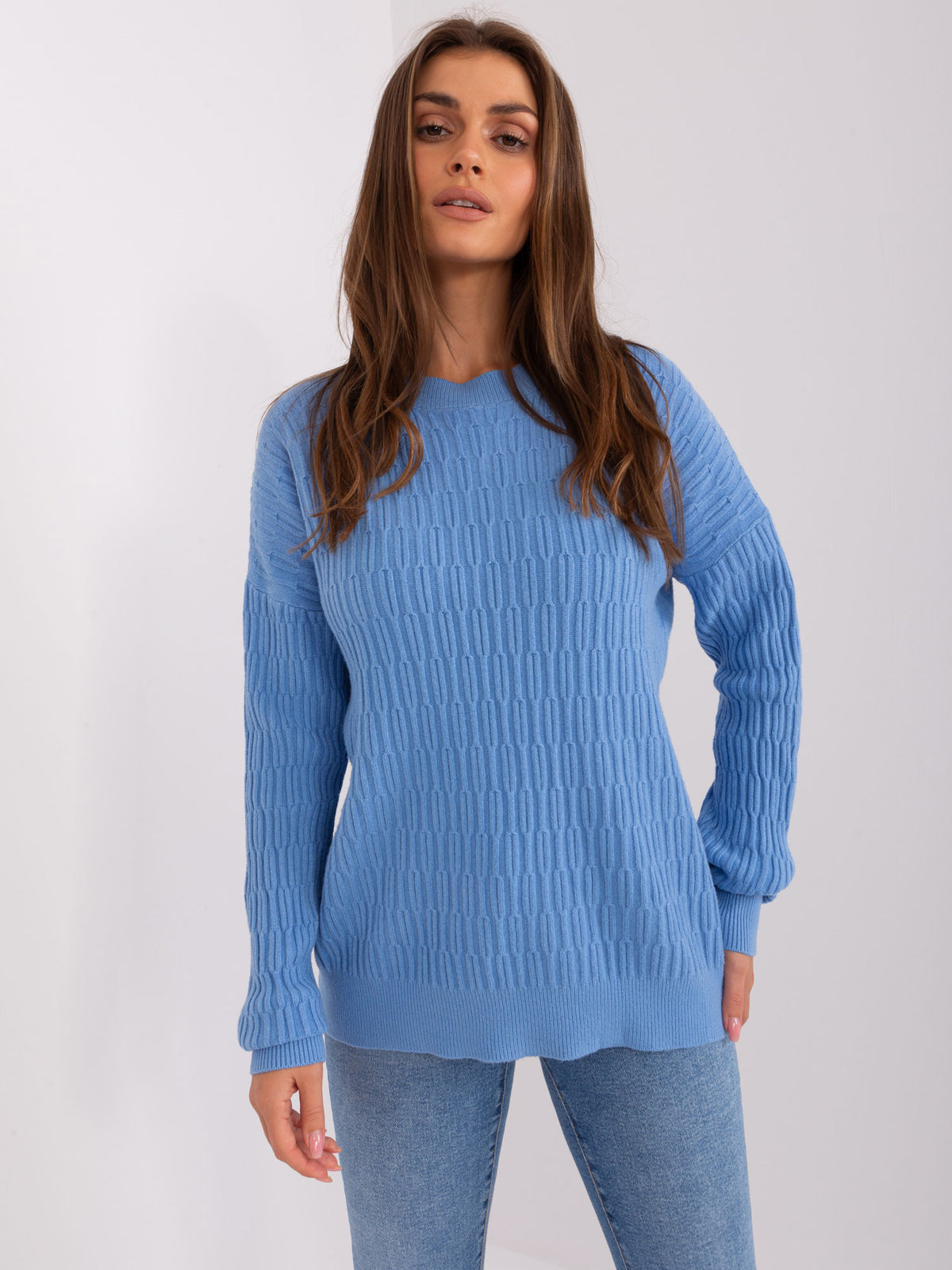 MELFIA – Klassischer Strickpullover mit Muster
