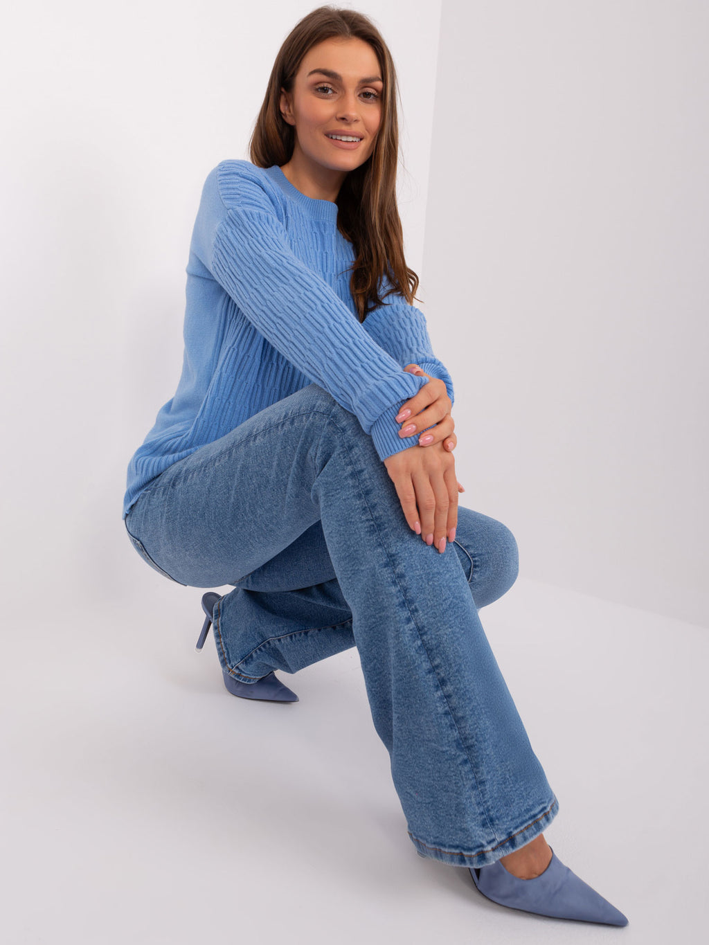 MELFIA – Klassischer Strickpullover mit Muster
