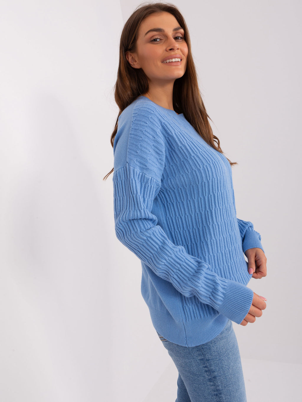 MELFIA – Klassischer Strickpullover mit Muster