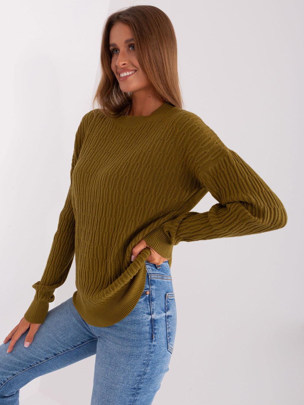 MELFIA – Klassischer Strickpullover mit Muster