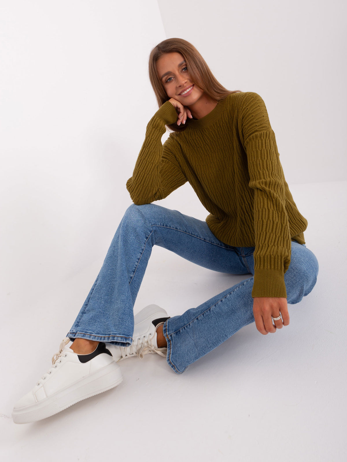 MELFIA – Klassischer Strickpullover mit Muster