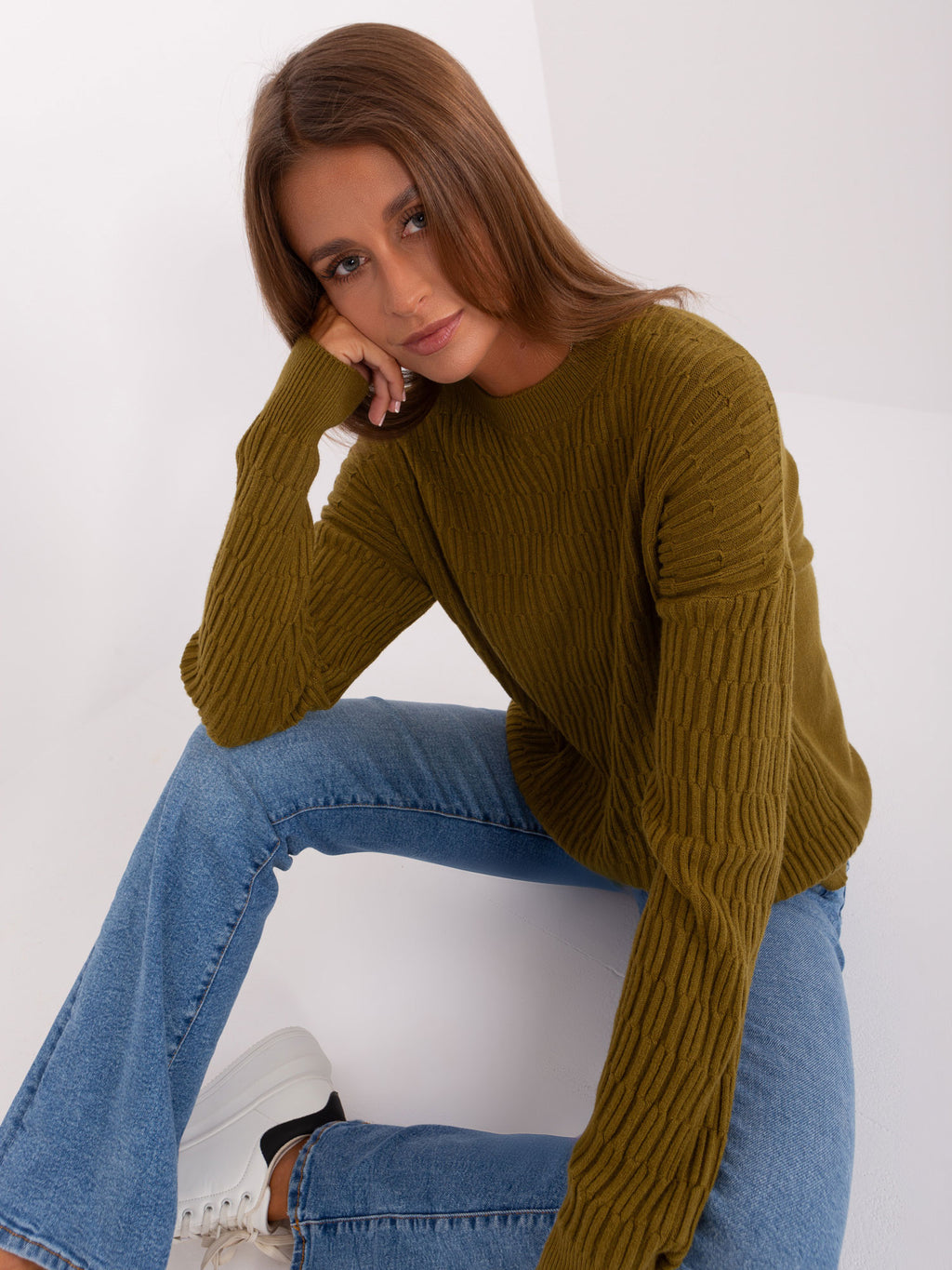 MELFIA – Klassischer Strickpullover mit Muster