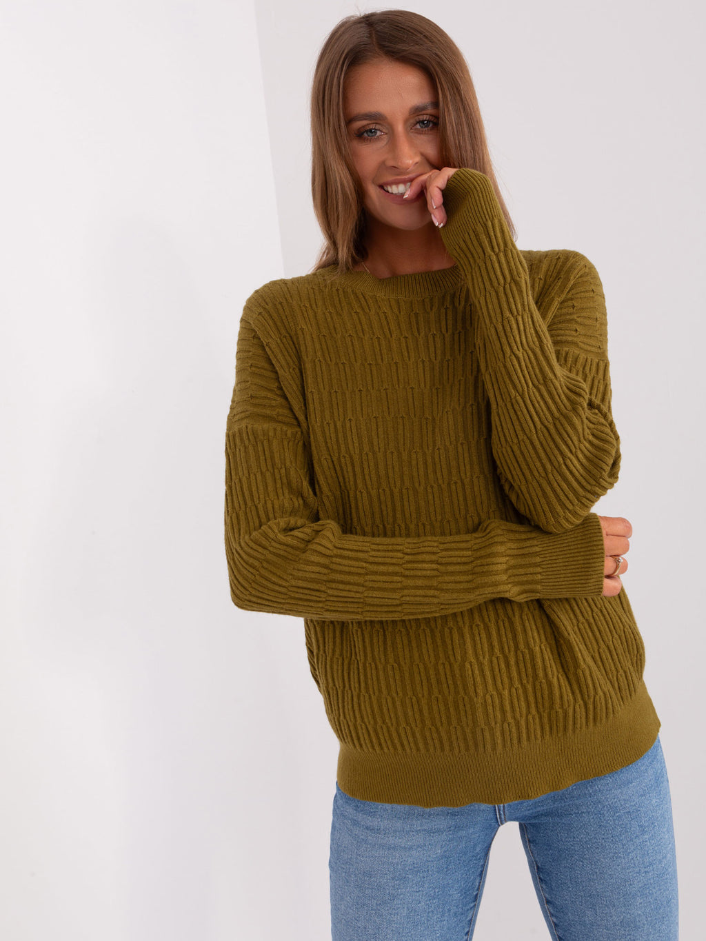 MELFIA – Klassischer Strickpullover mit Muster