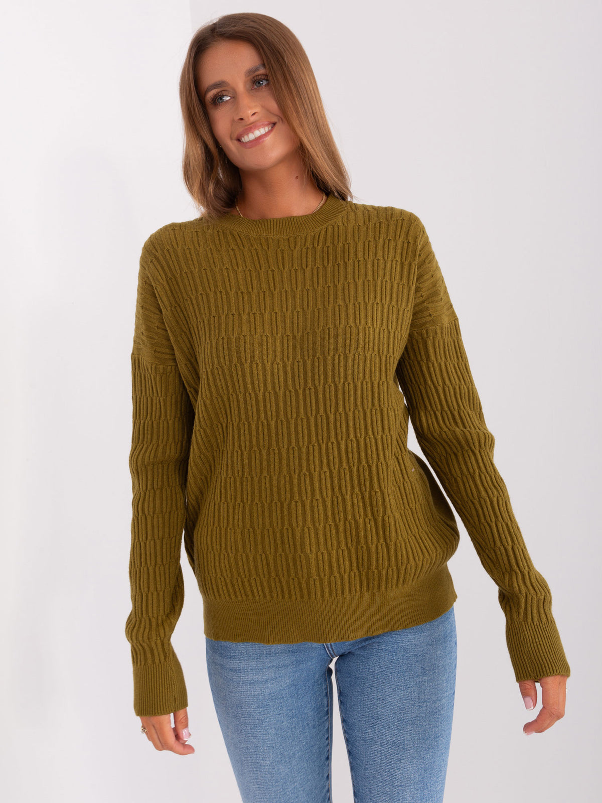 MELFIA – Klassischer Strickpullover mit Muster