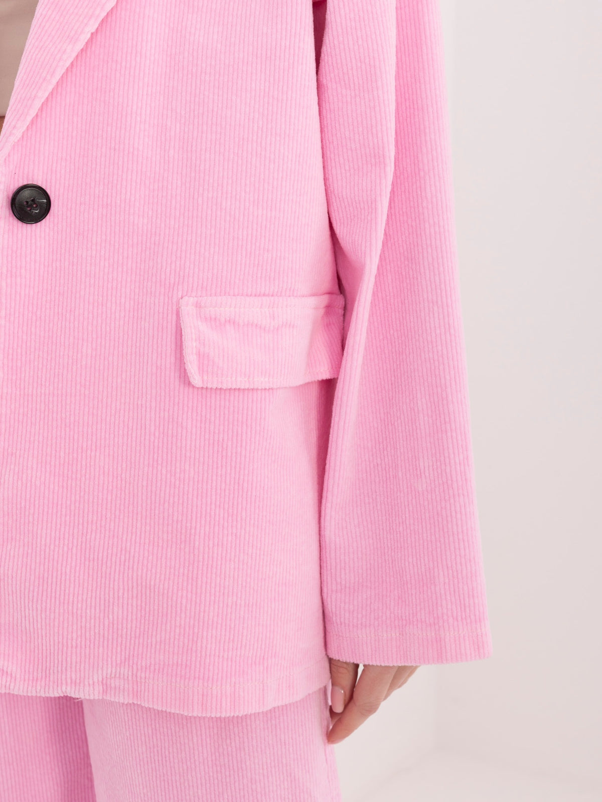 MELFIA  Cordjacke mit Taschenimitat
