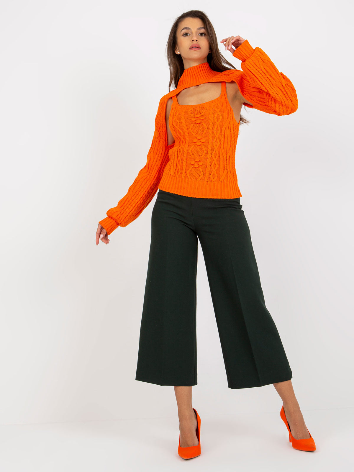 MELFIA – Strickset mit Crop-Pullover und Top