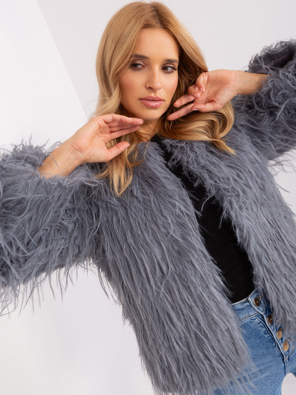 MELFIA NORA -Pelzjacke mit Futter