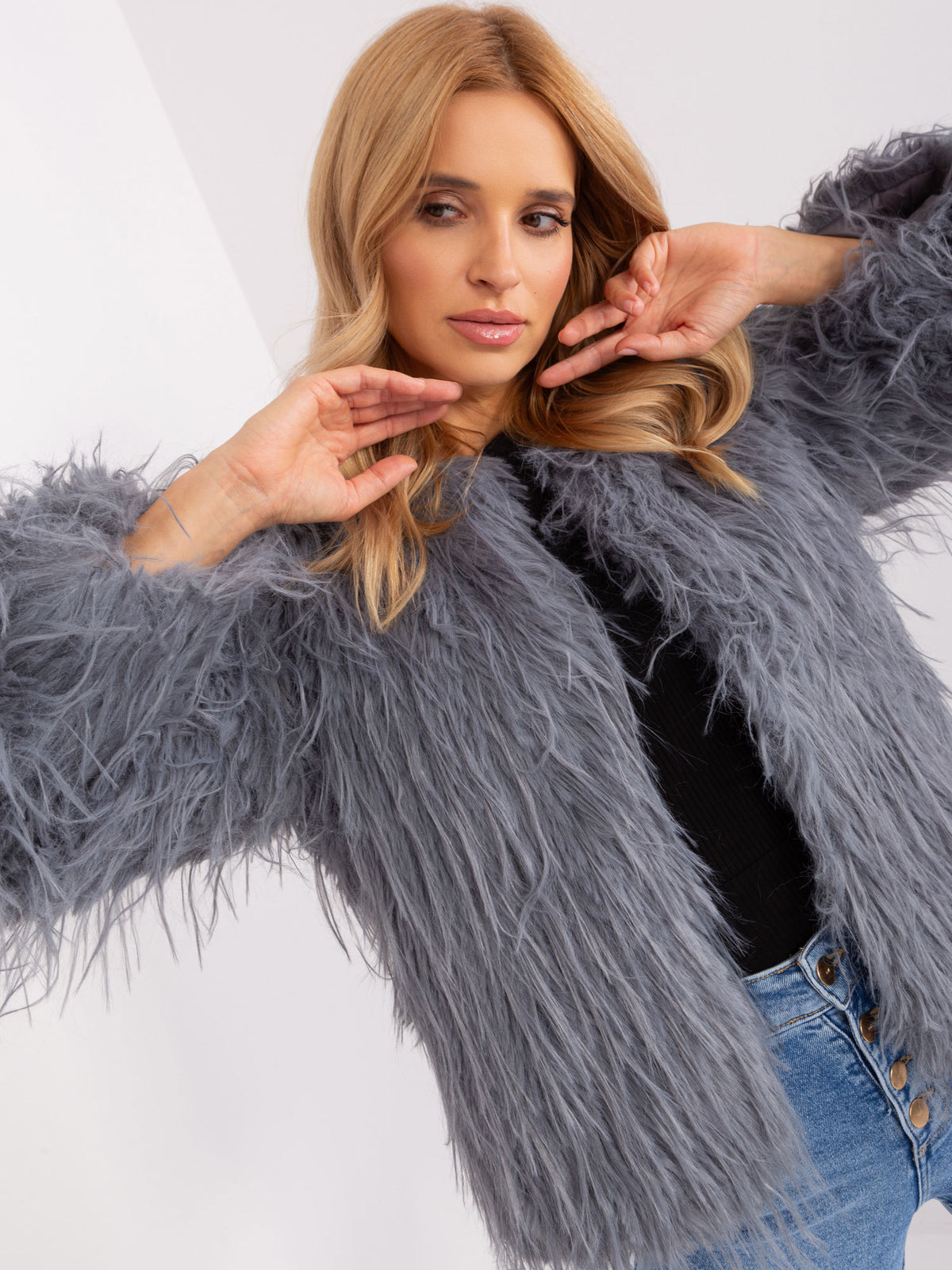MELFIA NORA -Pelzjacke mit Futter