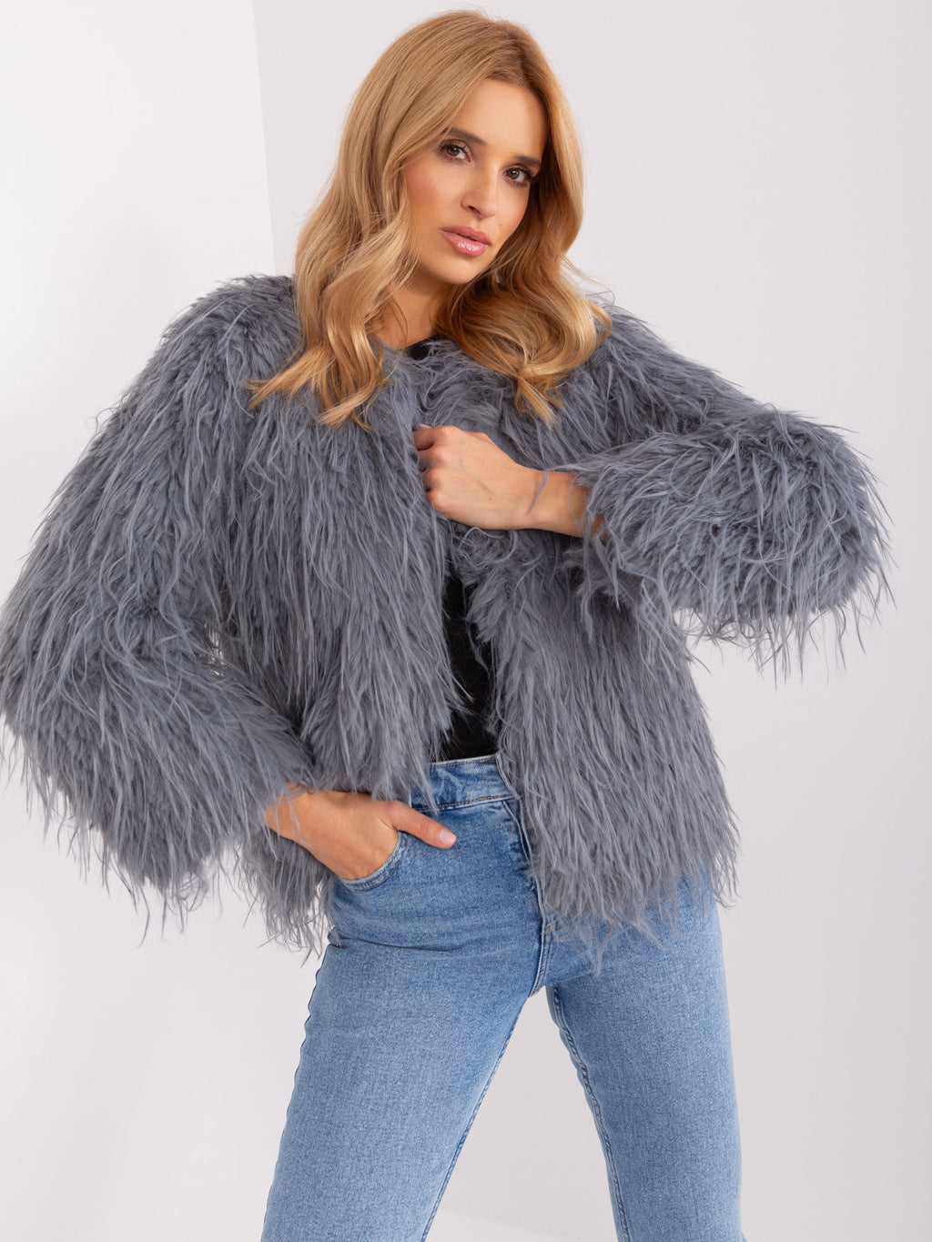 MELFIA NORA -Pelzjacke mit Futter