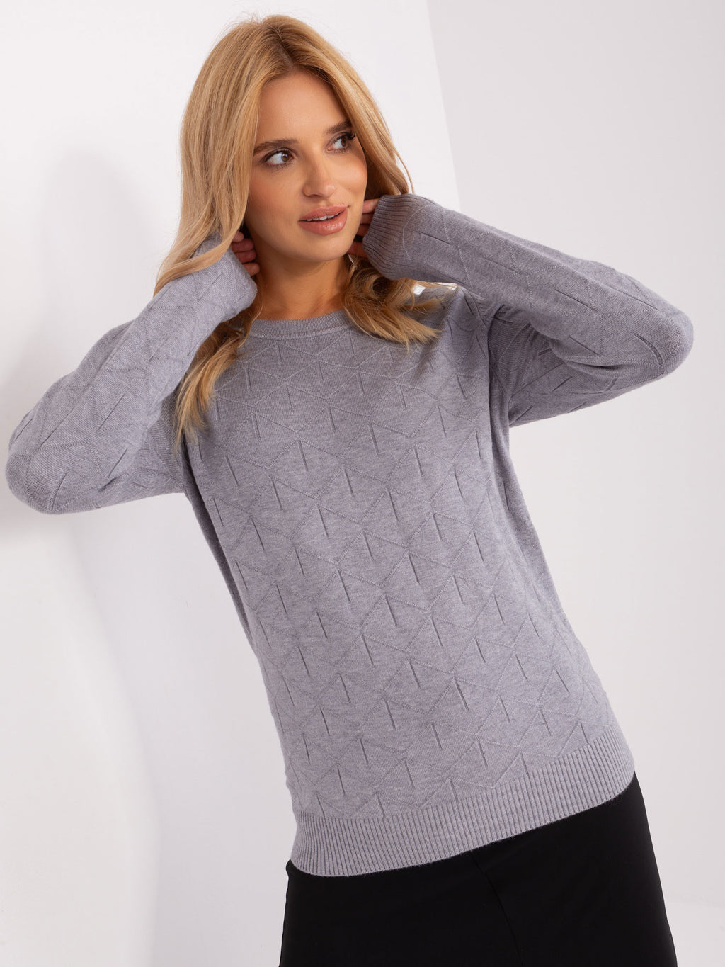 MELFIA – Feinstrickpullover mit dezentem Muster