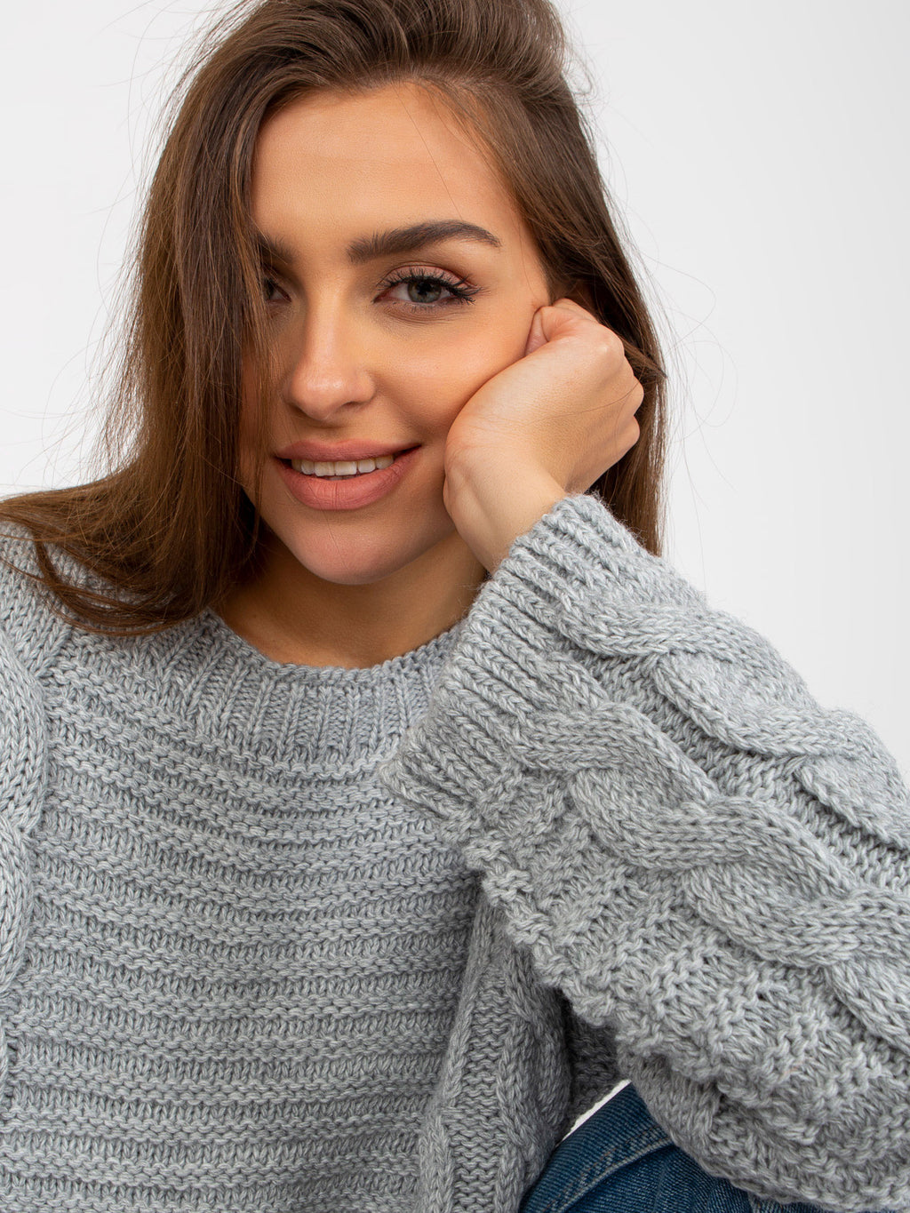 MELFIA – Wollpullover mit markantem Zopfmuster
