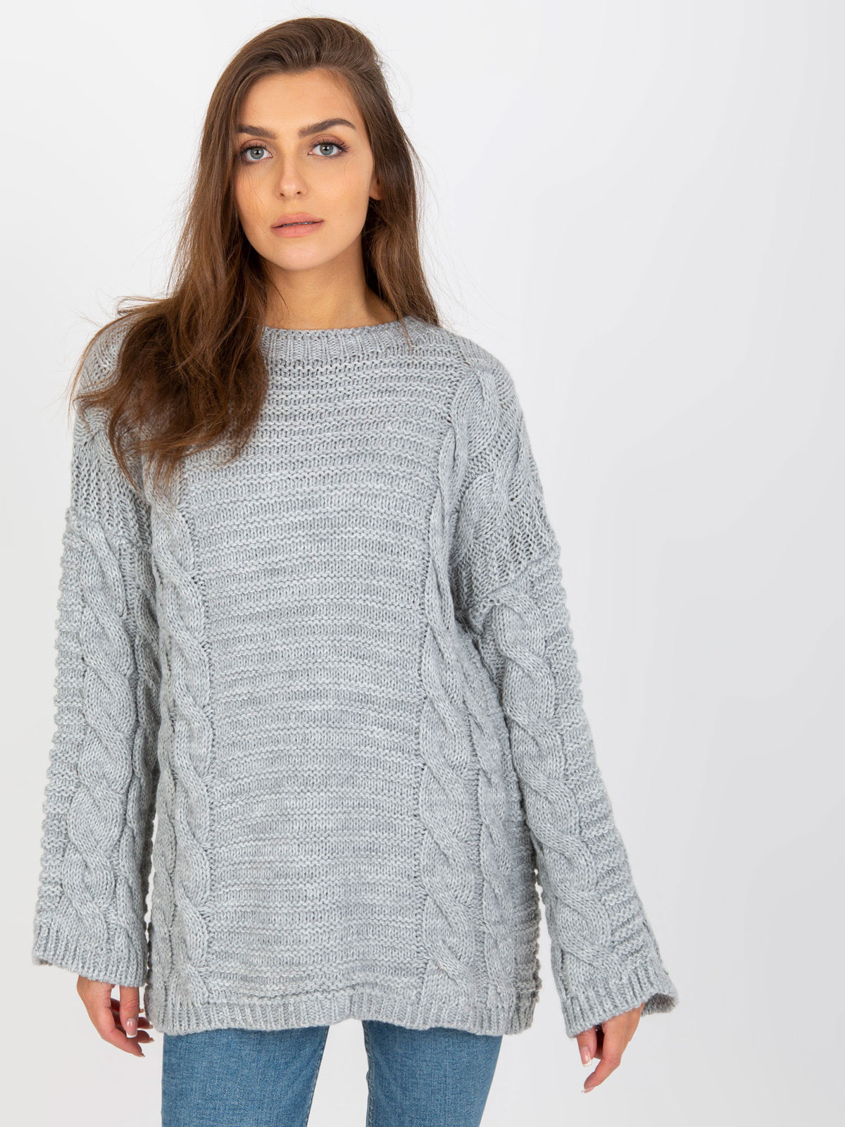 MELFIA – Wollpullover mit markantem Zopfmuster