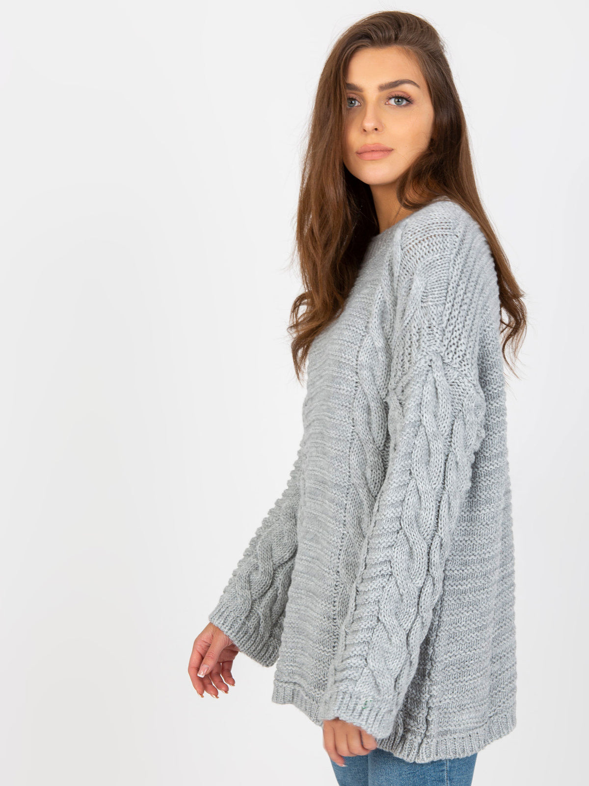 MELFIA – Wollpullover mit markantem Zopfmuster