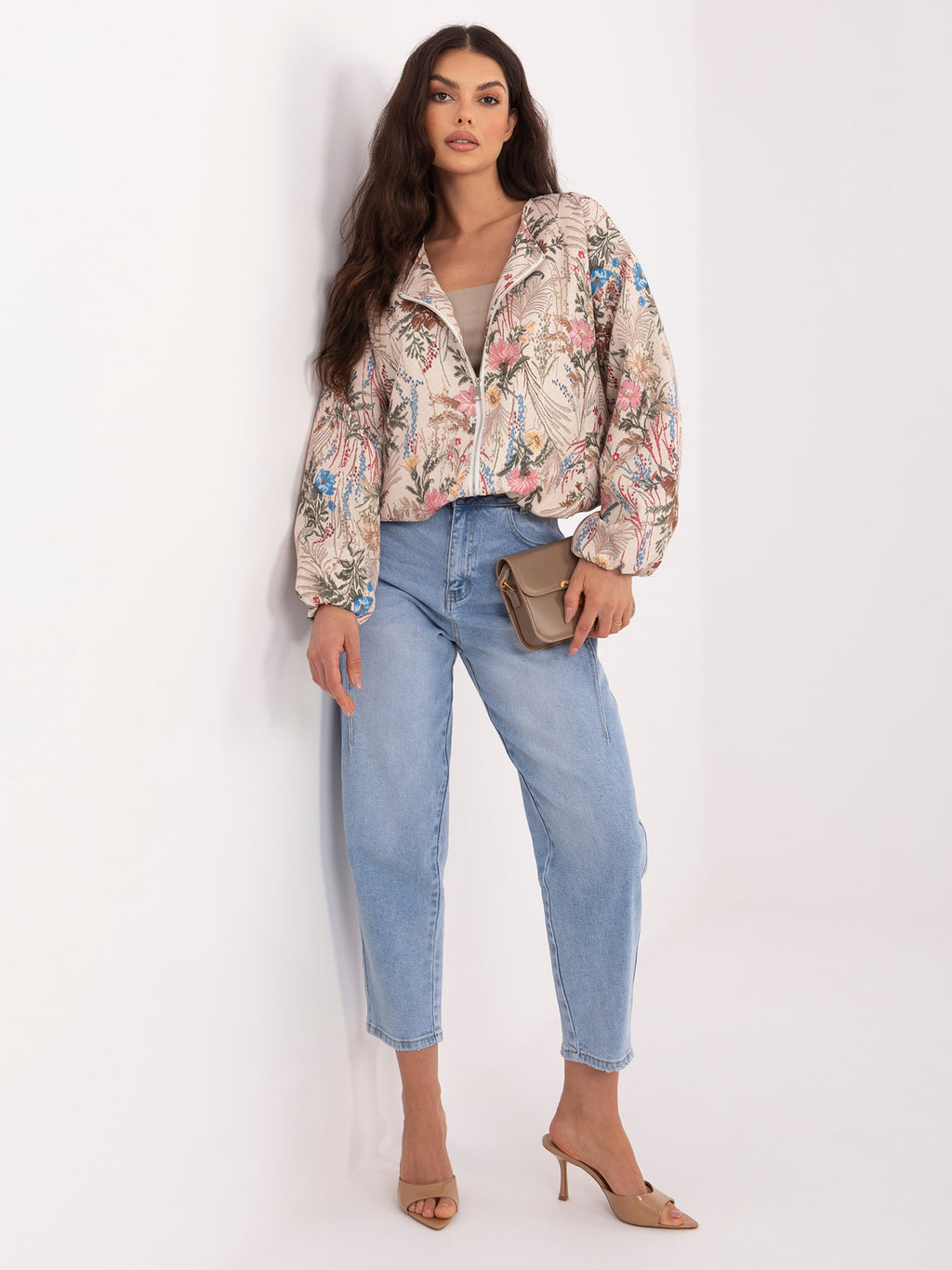 MELFIA Floral Bomber Jacket