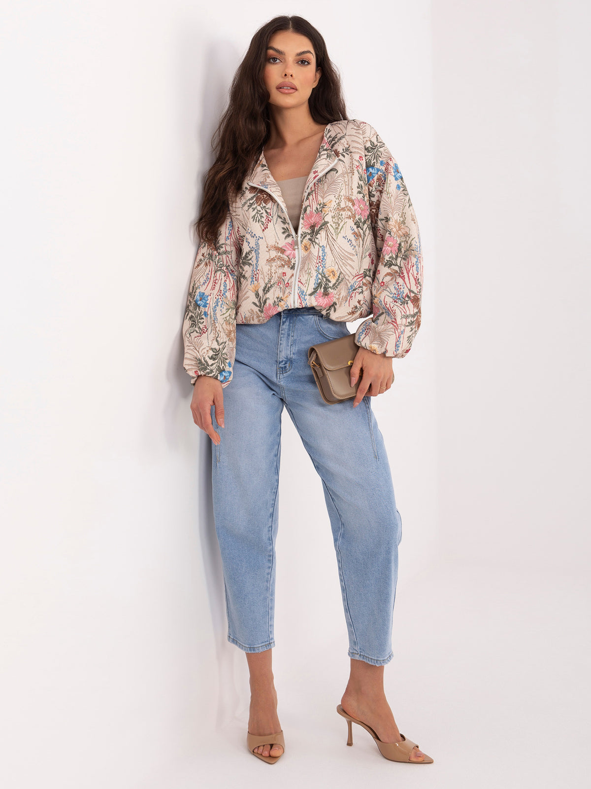 MELFIA Floral Bomber Jacket