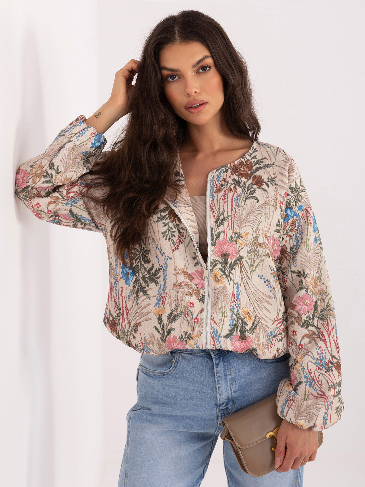 MELFIA Floral Bomber Jacket